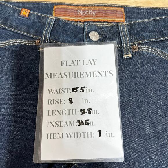 Notify NFY Anemone Straight Leg Dark Wash Denim Jeans Women's 28 Blue - Picture 11 of 11